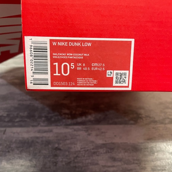 Nike Dunk Low Cacao Wow Brown Cream Wmns 10.5 - Picture 6 of 6